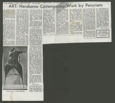 "Art: Handsome Contemporary Work by Peruvians"