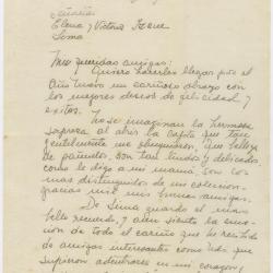 Carta a Elena y Victoria Izcue de Marina Núñez del Prado