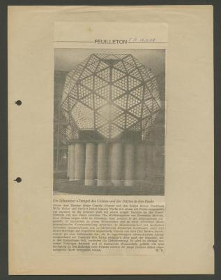 Ein Schweizer Tempel des Lichtes und der Dufte in São Paulo