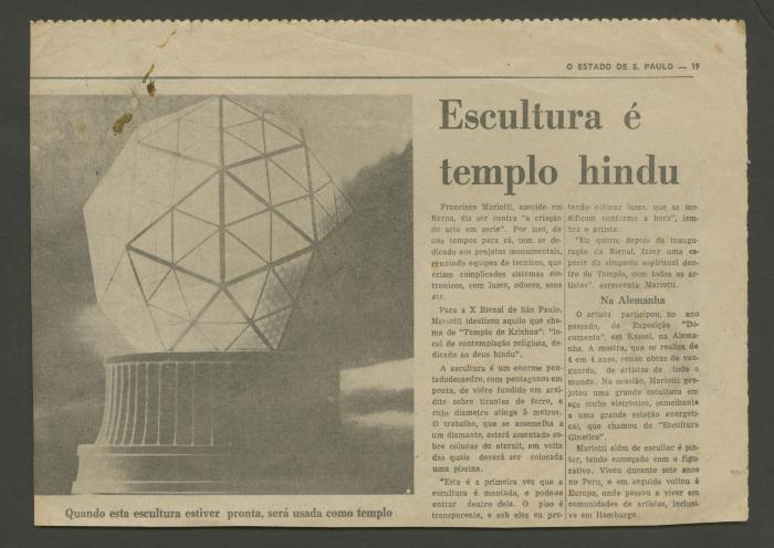 Escultura é templo hindu