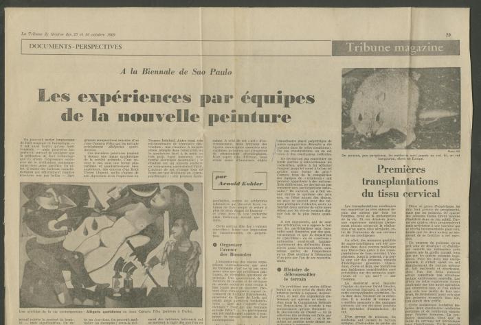 A la Biennale de São Paulo. Les expériences par équipes de la nouvelle peinture