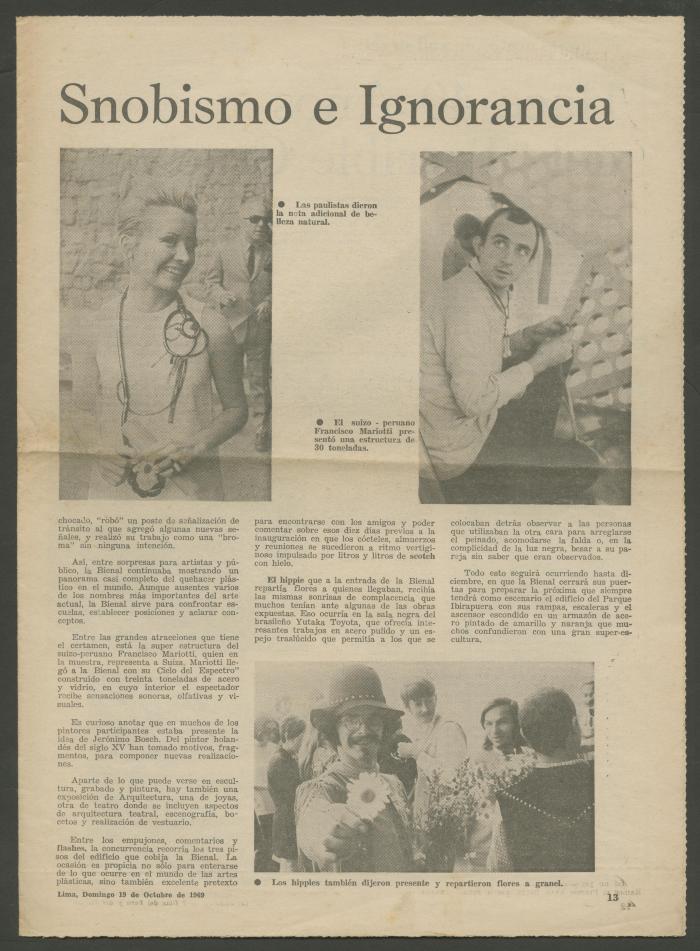 Snobismo e Ignorancia