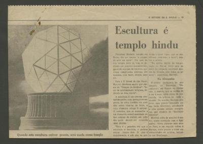 Escultura é templo hindu