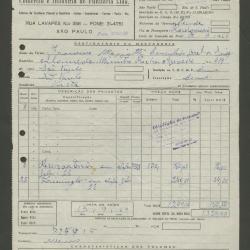 Factura CIJAL Comércio e Indústria de Funilaria Ltda.