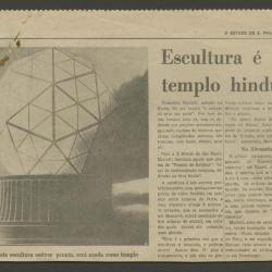 Escultura é templo hindu