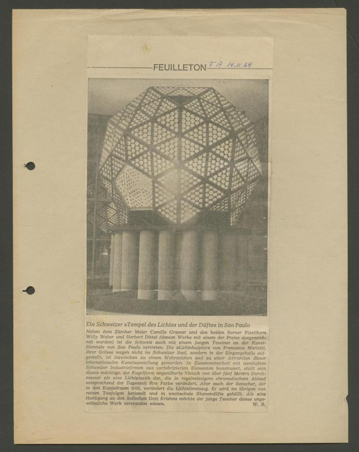 Ein Schweizer Tempel des Lichtes und der Dufte in São Paulo