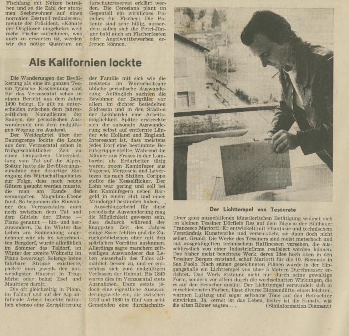 Als Kalifornien lockte