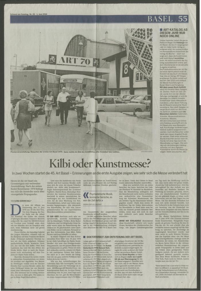 Kilbi oder Kunstmesse?