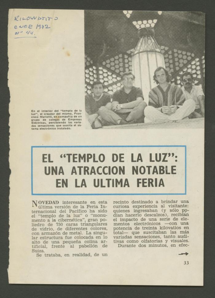 “El ‘Templo de la Luz’: una atracción notable en la última feria”