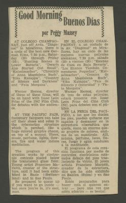 “Good Morning / Buenos Días”