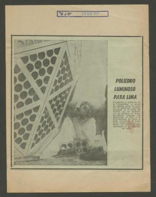 “Poliedro luminoso para Lima”