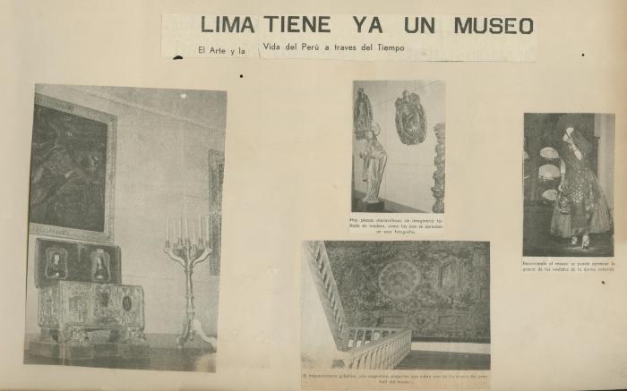 “Lima tiene ya un museo. El arte y la vida del Perú a través del tiempo”