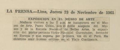 "Exposición en el Museo de Arte"