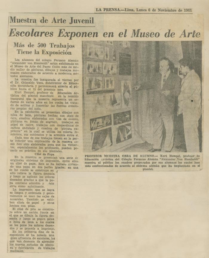 "Muestra de Arte Juvenil: Escolares Exponen en el Museo de Arte"