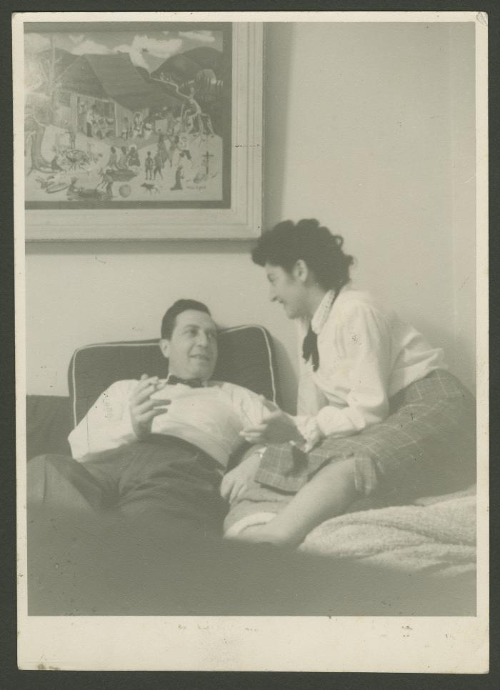 Cristina Gálvez y su esposo Pierre
