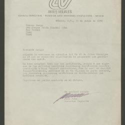 Carta de Juan Acha