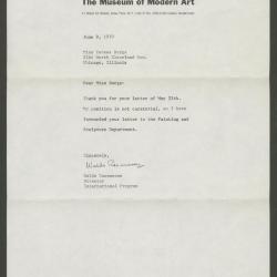 Carta de Waldo Rasmussen