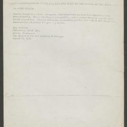 ""Recomendations from the Faculty and Staff of the School of the art institut""