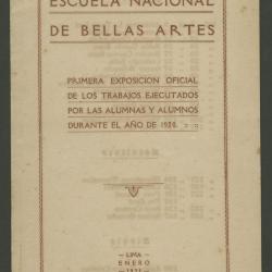 Primera exposición oficial de los trabajos ejecutados por los alumnos de la ENBA