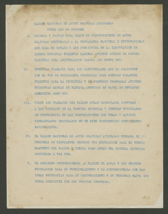 "Taller Nacional de Artes Gráficas Aplicadas"
