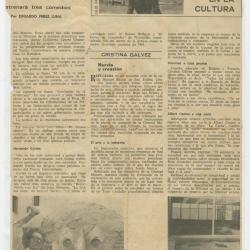 "Cristina Gálvez. Nervio y Creación"
