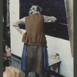 Cristina Gálvez dictando clases
