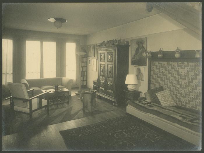 Interior de atelier de las hermanas Izcue en París