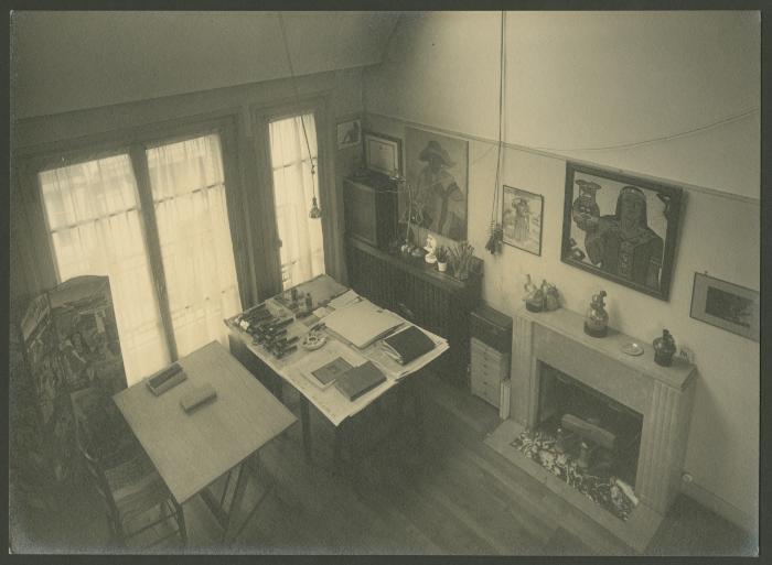 Interior de atelier de las hermanas Izcue en París