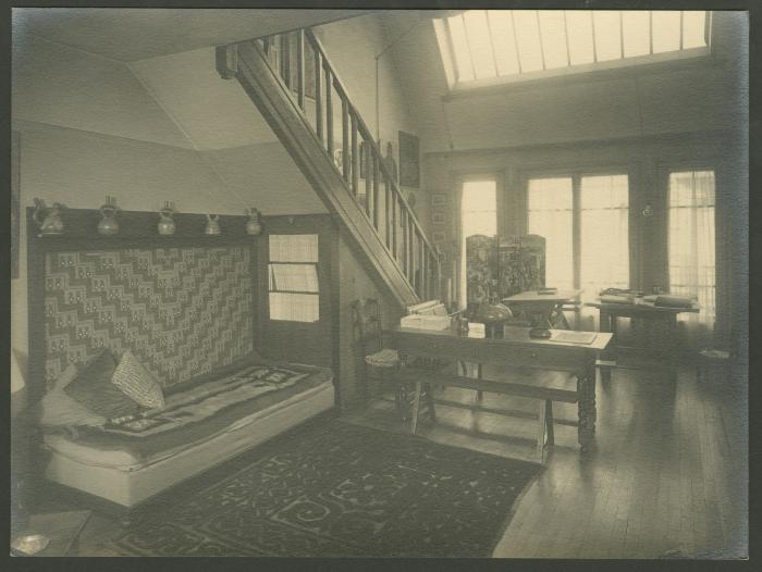 Interior de atelier de las hermanas Izcue en París
