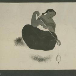 Hilandera. Ilustración para el proyecto Editorial "Les enfants du soleil"