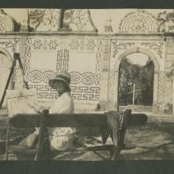 Elena Izcue en las Portas de Coimbra