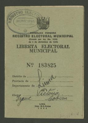 Libreta Electoral municipal