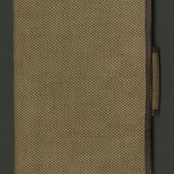 Libreta de anotaciones en pasta de tela y formato pequeño