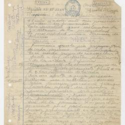 Texto escolar de Teresa Burga cuando cursaba la secundaria en el Colegio Nacional de Mujeres Sagrado Corazón, en Iquitos.
