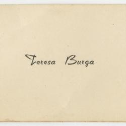 Hojas de vida de Teresa Burga