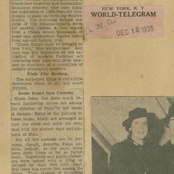 "Anne Morgan Patroness of Peruvian Sisters Art"
