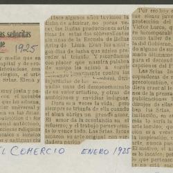 ""El arte de las señoritas Izcue""