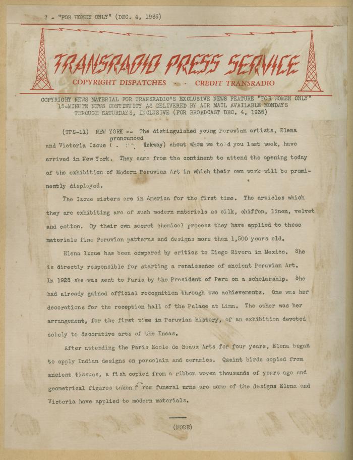 "Transradio press service"