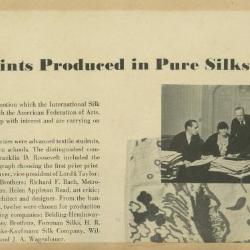 "Prize Prints Produced in Pure Silks"