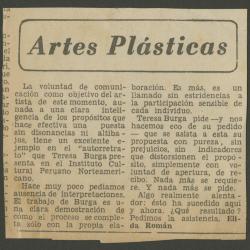 ""Artes plásticas""
