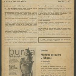 Revista de modas ""Burda""