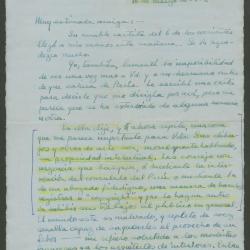 Carta de Philip Ainsworth Means a Elena Izcue