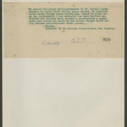 Carta de Manuel Gamio a Rafael Larco Herrera