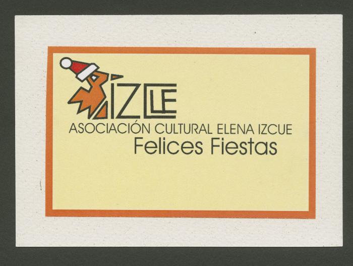 Sobre pequeño con cinco tarjetas de "Felices fiestas"