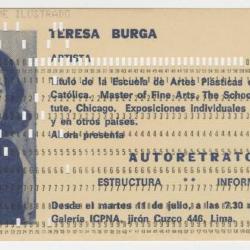 "Teresa Burga. Autorretrato"