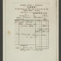 Recibo por fotografías