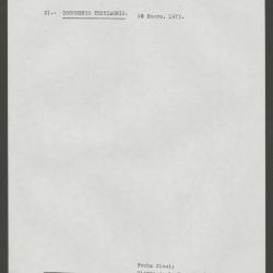 "D) Documento testimonio. 10 enero, 1973"