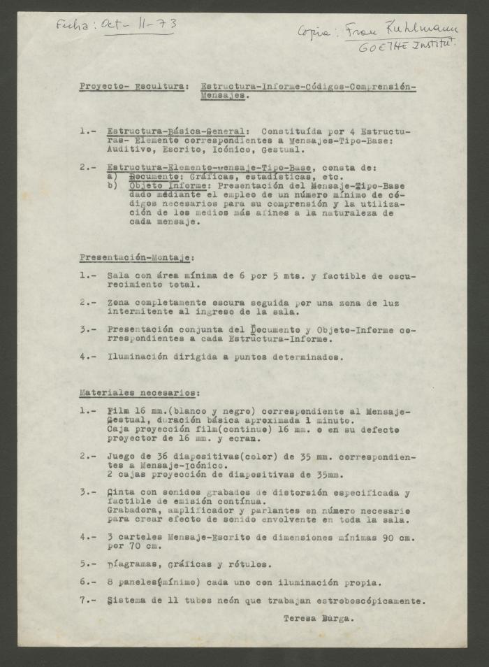"Proyecto Escultura: Estructura-Informe-Códigos-Comprensión-Mensajes"