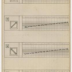 Diseño de cuadros con pentagrama y letras del alfabeto