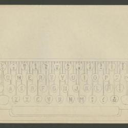 Teclado de máquina de escribir 